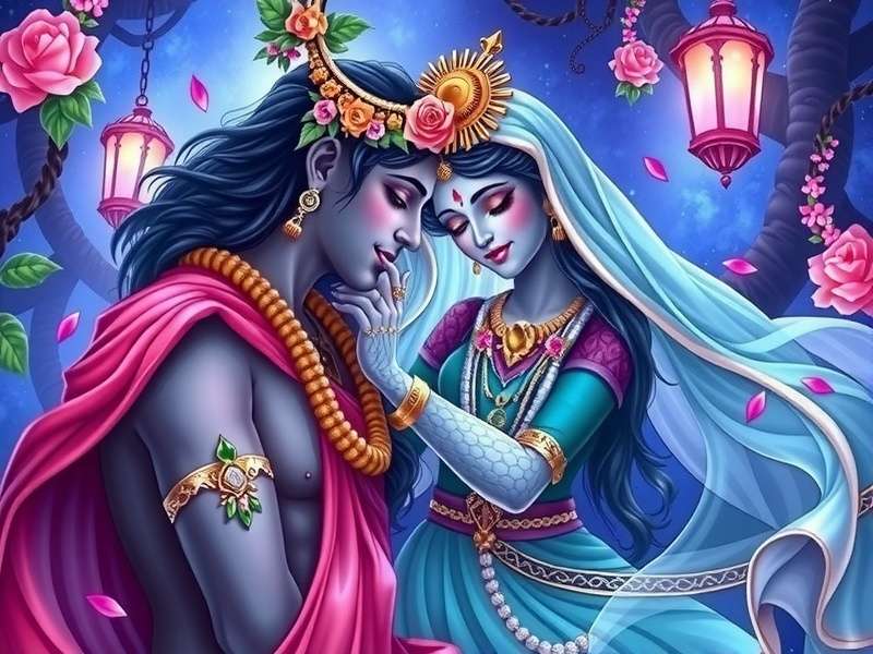 Krishna Radha Eternal Bond Fan Art